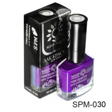 Лак-краска для стемпинга Мир Леди темно-фиолетовый SPM-30